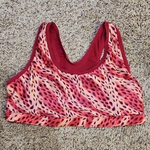 BROOKS Leopard Print Sports Bra - L
